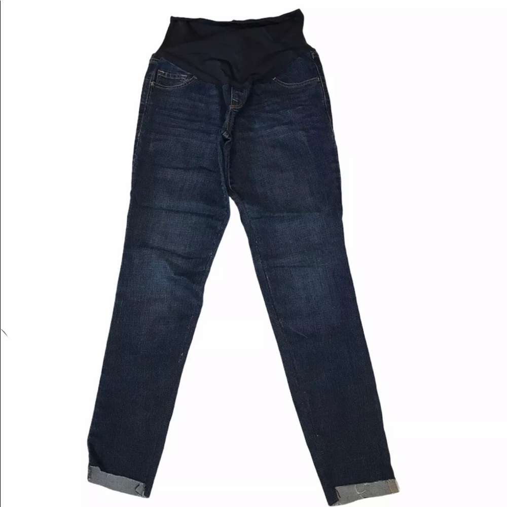 Old Navy Full Panel Maternity Jeans Raw Edge